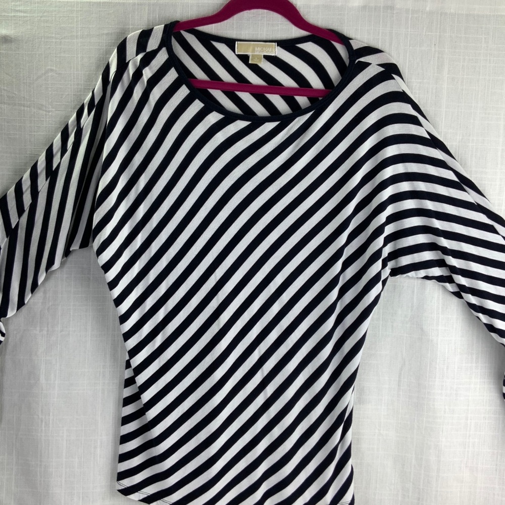 Michael Kors L/S striped T-shirt Sz L D40